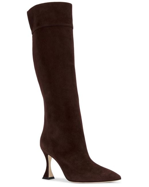 Manolo Blahnik Brown Miralonepla 90 Boot