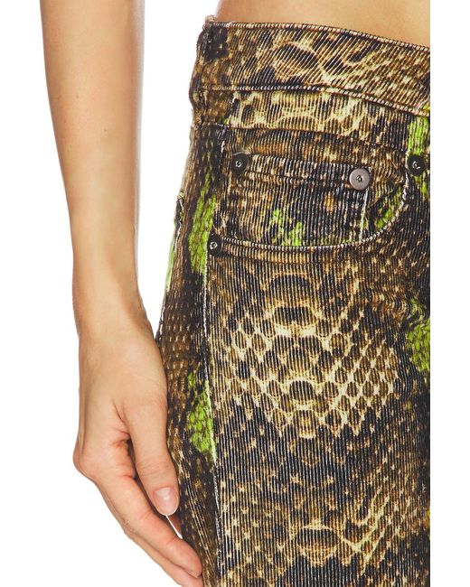 R13 Green Overflow Boy Flare Pant