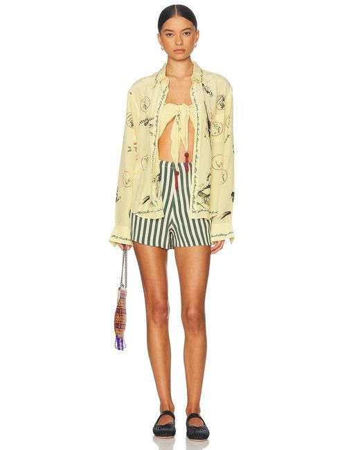 Bode Multicolor Soda Stripe Short