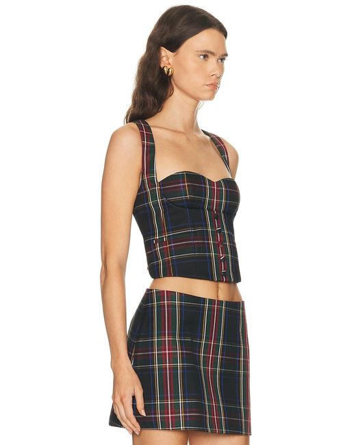 retroféte Black Donella Waistcoat Top