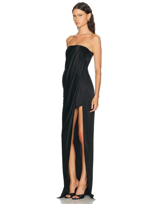 The Sei Blue Strapless Wrap Gown