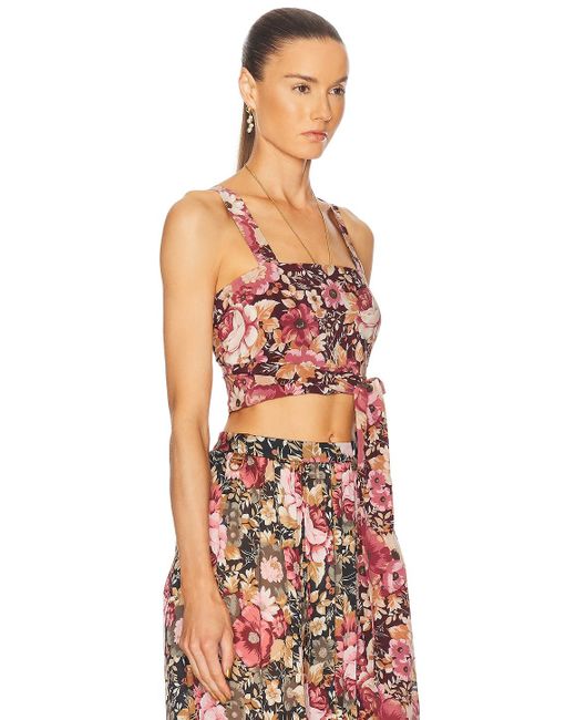 Chloé Pink Tie Front Tank Top