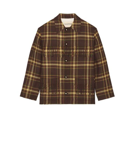 Valentino Brown Caban Jacket for men