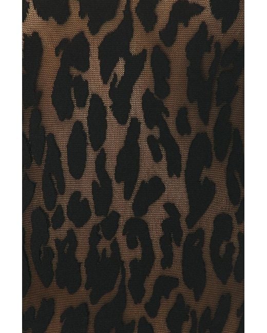 Wolford Black Leo String Bodysuit