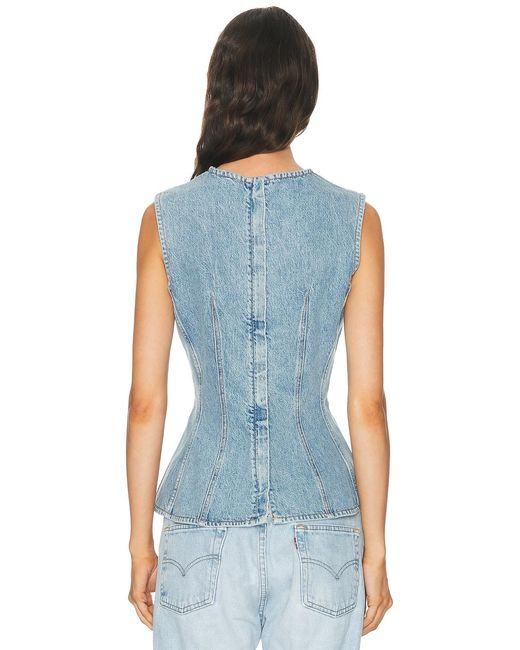 Agolde Blue Corbin Shell Top