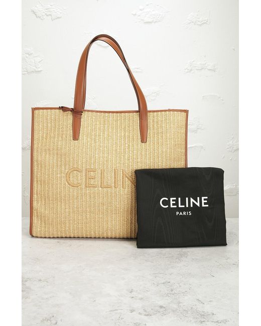 Céline Natural Raffia Cabas Tote Bag