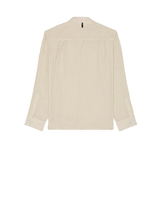 Rag & Bone Natural Finch Gauze Stripe Shirt for men
