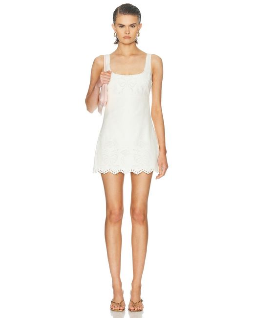 LoveShackFancy White Fable Dress