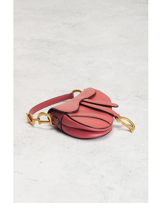 Dior Pink Mini Saddle Bag