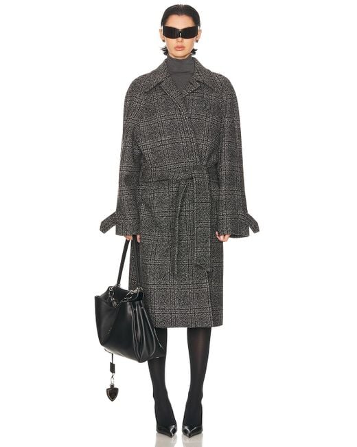 Balenciaga Black Layer Raglan Coat