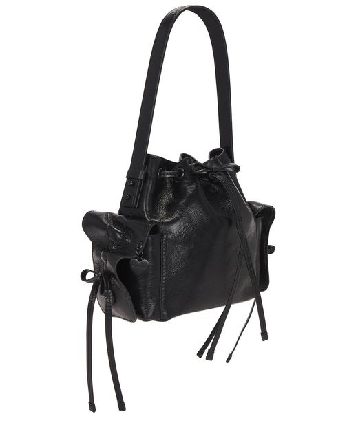 Acne Black Multipocket Mini Bucket Lux Bag