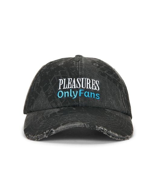 Pleasures Black X Onlyfans Lockup Hat for men