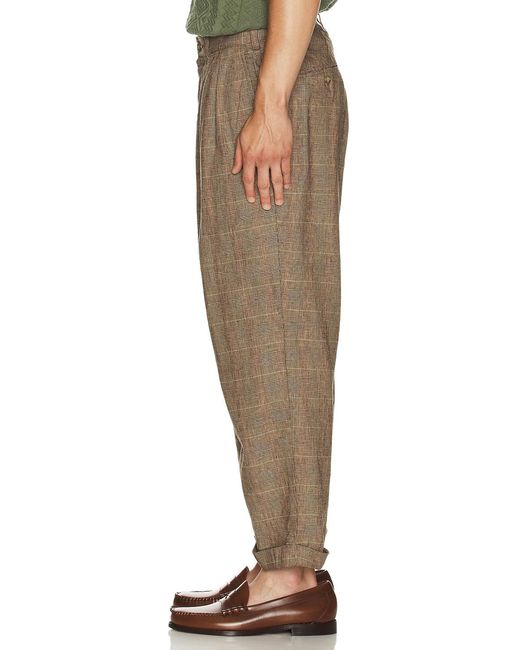 Beams Plus Natural 2 Pleats Trousers for men