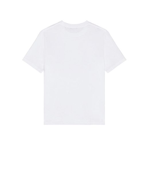Balmain White College Flock T-Shirt for men