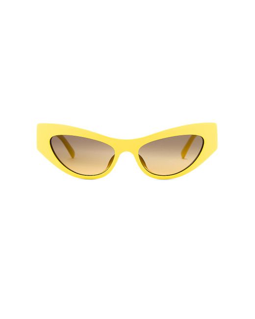 Dolce & Gabbana Yellow Cat Eye Sunglasses