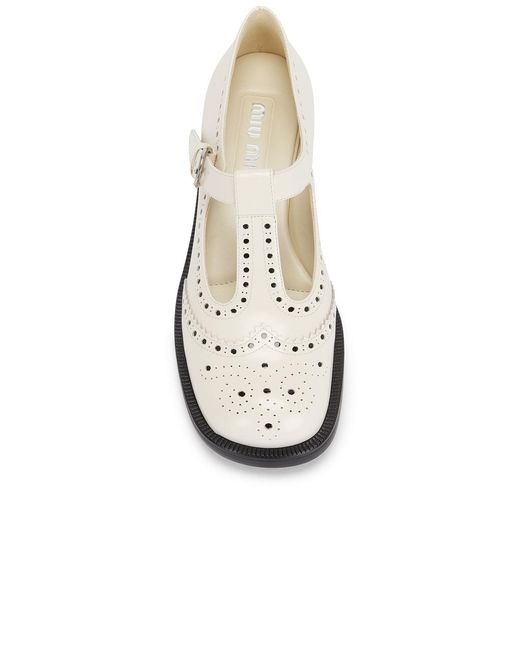 Miu Miu White Mary Jane