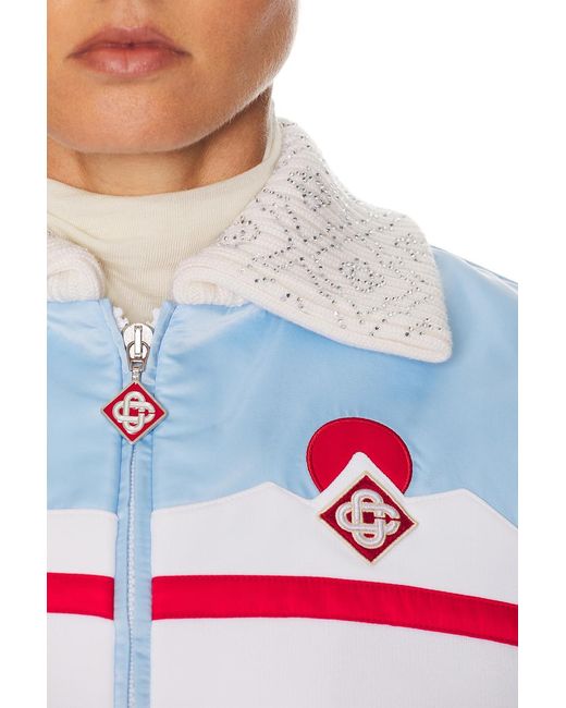 Casablanca White Zip Up Jacket