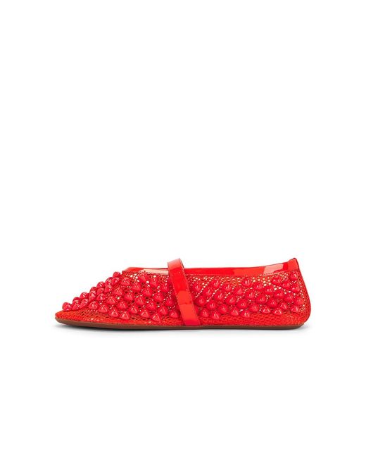 Alaïa Red Ballet Flat