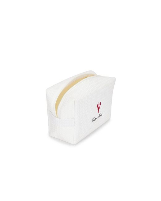 Abode White Cape Cod Waffle Pouch