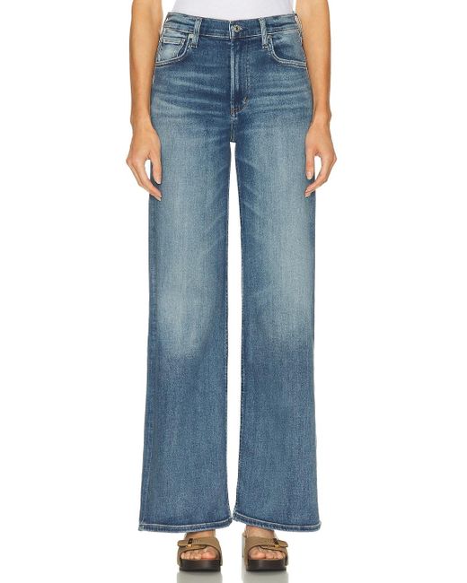 Citizens of Humanity Women's Blue Lyra Wide Leg Jeans