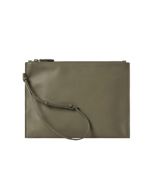 The Row Green Wristlet Pouch