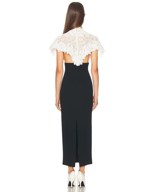 Helsa The Marchioness Midi Dress in Black | Lyst