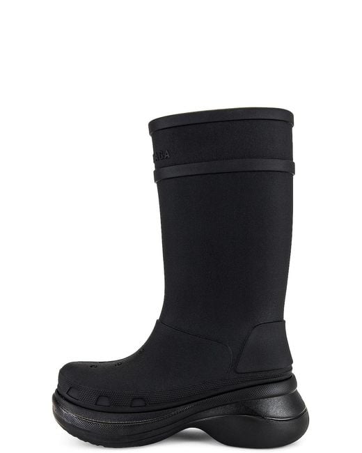 Balenciaga Black Crocs Boot for men