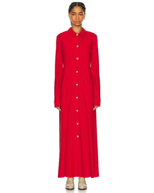 The Row Red Myra Dress