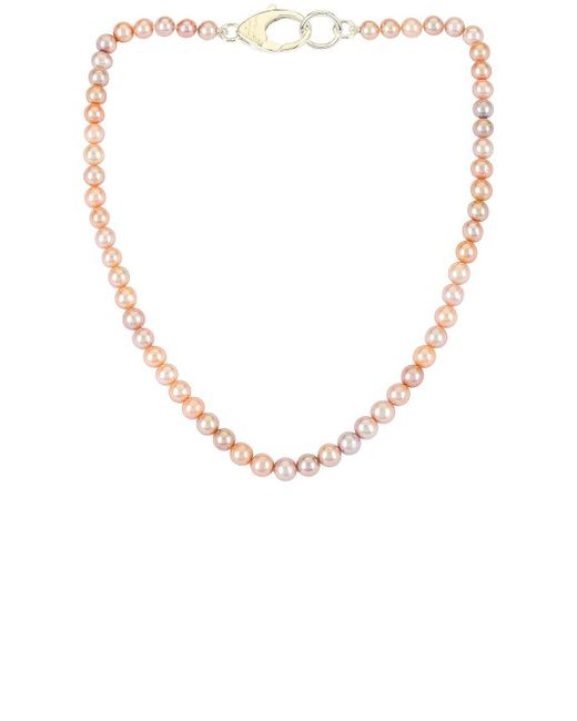Hatton Labs Pink Pearl Lobster Chain in Silver (Metallic) for Men Lyst UK