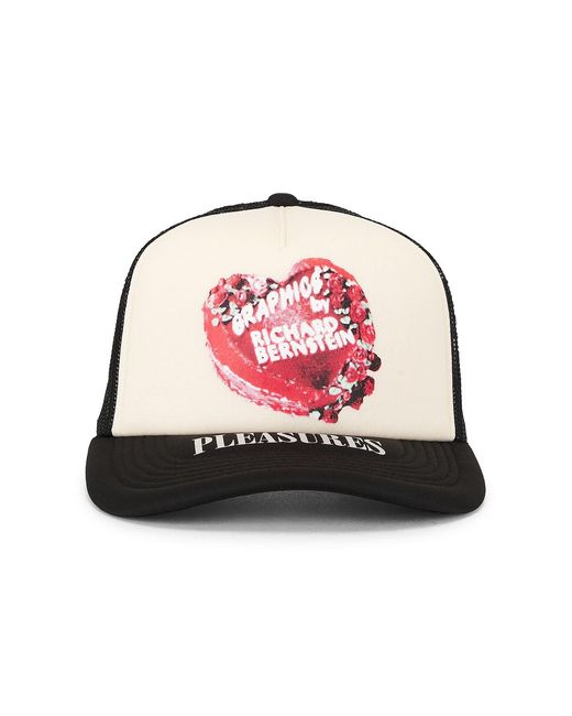 Pleasures Red Cake Trucker Hat for men