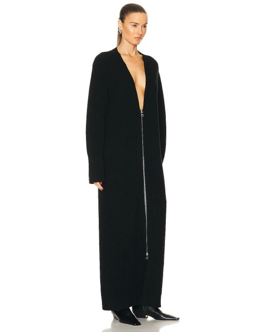 Brandon Maxwell Black The Harlan Sweater Dress