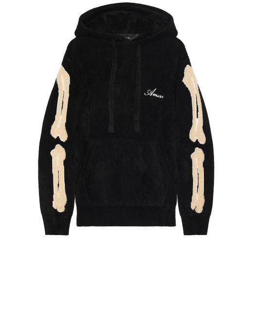 送料関税込み【AMIRI】BONES SLEEVES HOODIE in BLACK Amiri Bones Sleeve Hoodie in Black for Men | Lyst