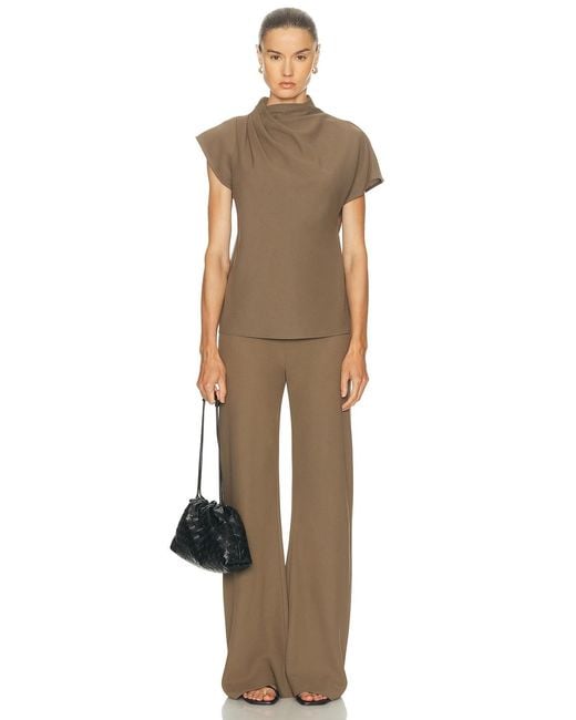 Staud Brown Stroll Pant