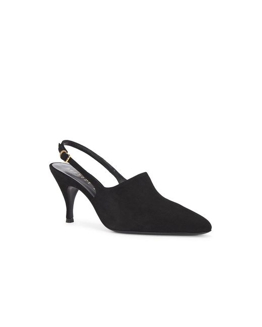 Herbert Levine Black Cover-Up Suede Pump