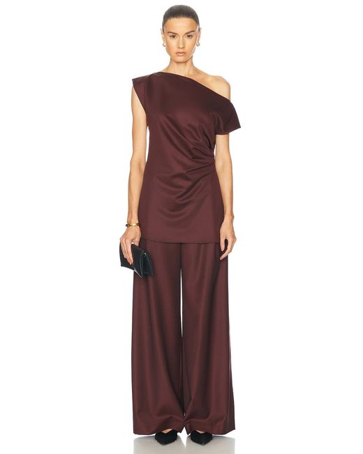 SEV Red Draped Top