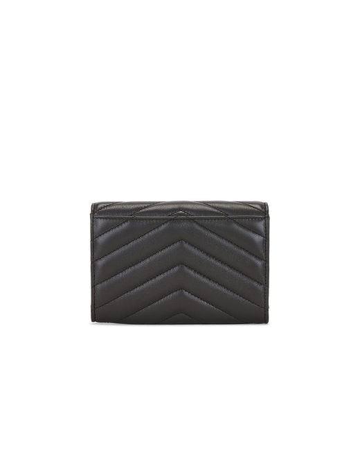 Saint Laurent Black Small Envelope Wallet