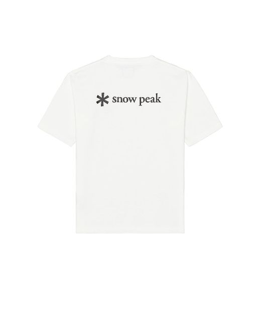 Snow Peak White Sp Back Printed Logo T Shirt for men