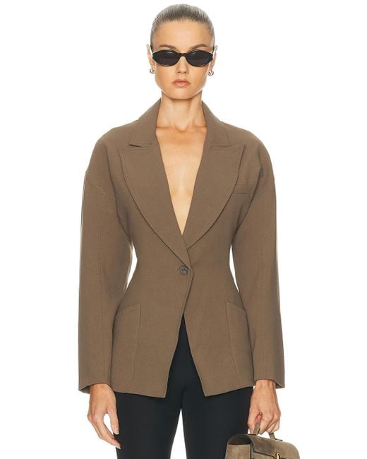 Staud Brown Cole Blazer