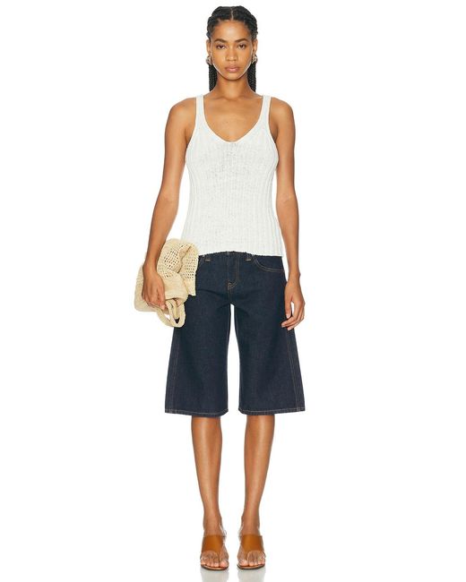 Khaite White Val Top