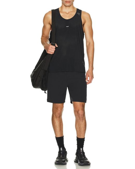 Satisfy Black Space-O Singlet for men