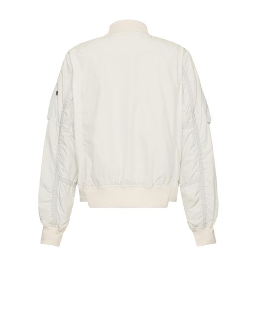 Alpha Industries White L-2B Paratrooper Flight Jacket for men