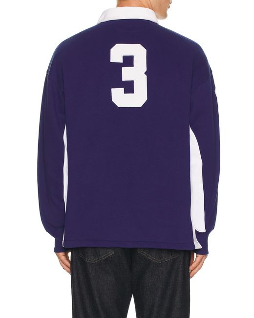 Polo Ralph Lauren Blue Magic Fleece Big Pony Rugby Sweatshirt for men