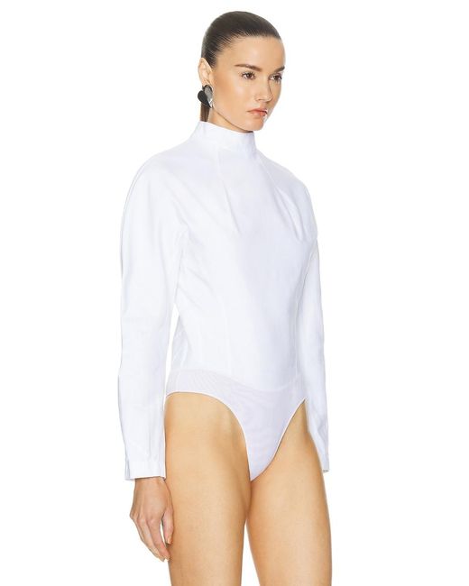 Alaïa White Cinched Top