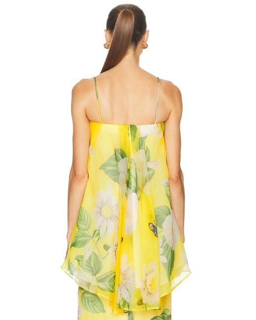 LEO LIN Yellow Sylvia Top