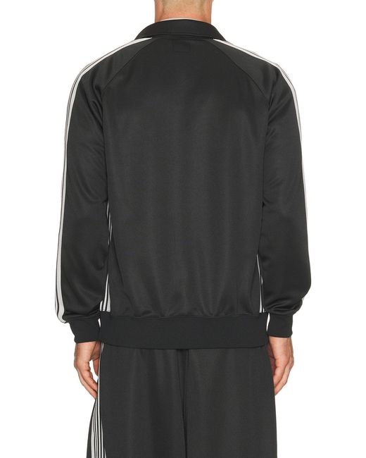Needles Black Track Jacket Poly Smooth for men