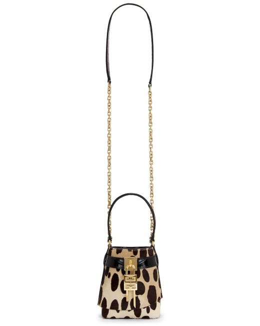 Givenchy Metallic Micro Shark Lock Bucket Bag