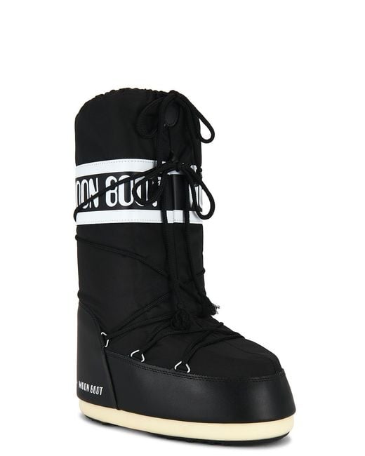 Moon Boot Black Icon Nylon Boot for men