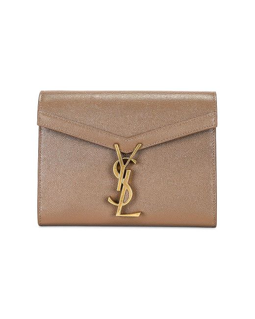 Saint Laurent Leather Cassandra Wallet On Chain Bag Lyst