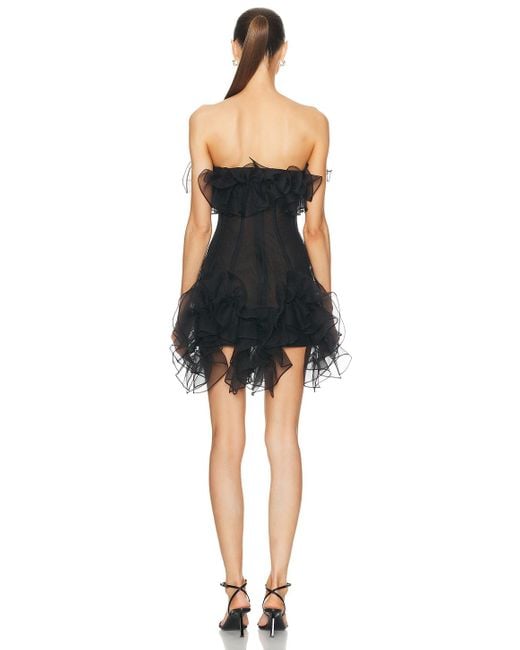 AKNVAS Black For Fwrd Strapless Mini Dress