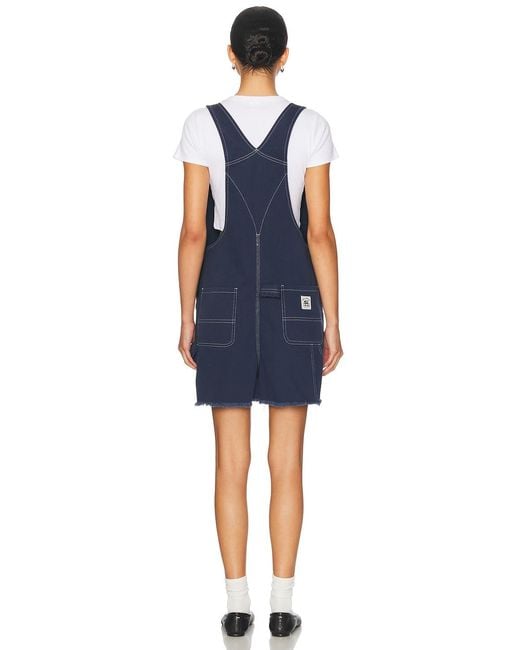 Bode Blue Knolly Brook Overall Short